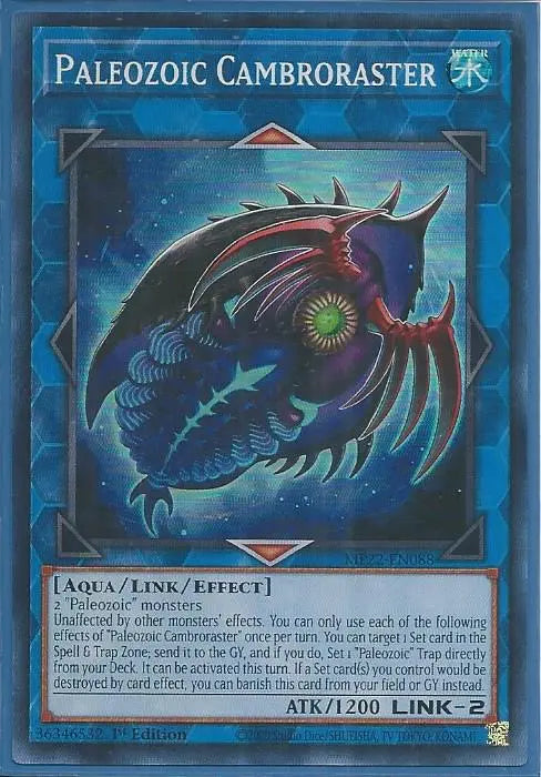 Yugioh - Paleozoic Cambroraster *Super Rare* MP22-EN088 (NM/M)