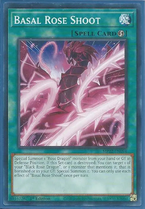 Yugioh - Basal Rose Shoot *Common* MP22-EN094 (NM/M)