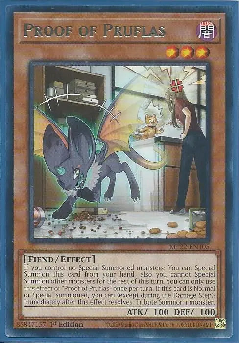 Yugioh - Proof of Pruflas *Rare* MP22-EN105 (NM/M)