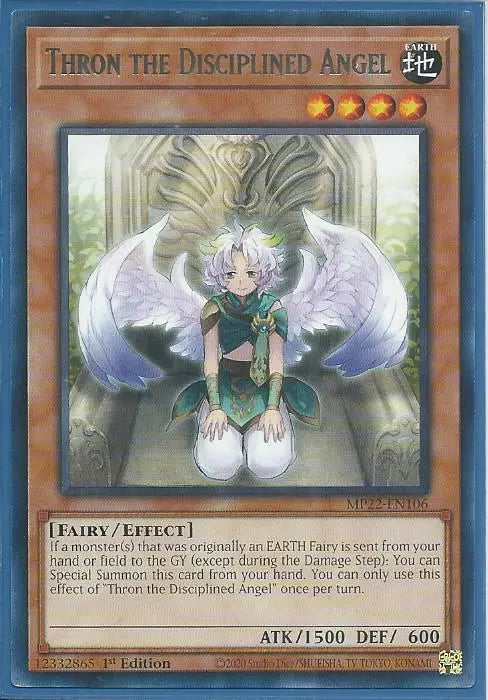 Yugioh - Thron the Disciplined Angel *Rare* MP22-EN106 (NM/M)