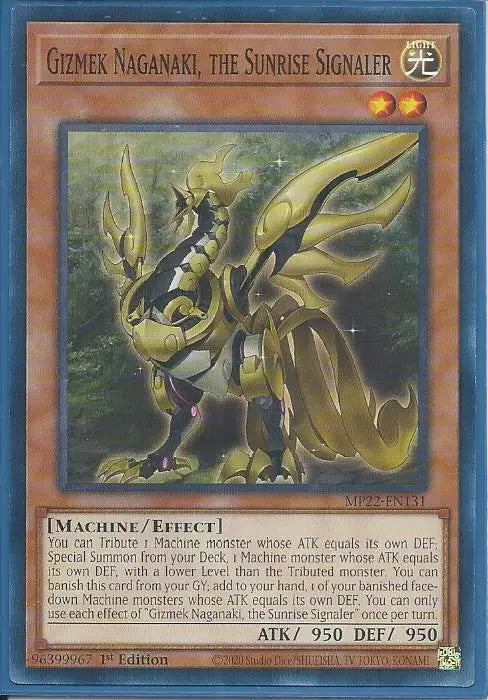 Yugioh - Gizmek Naganaki, the Sunrise Signaler *Common* MP22-EN131 (NM/M)