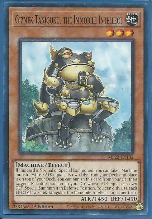 Yugioh - Gizmek Taniguku, the Immobile Intellect *Common* MP22-EN132 (NM/M)