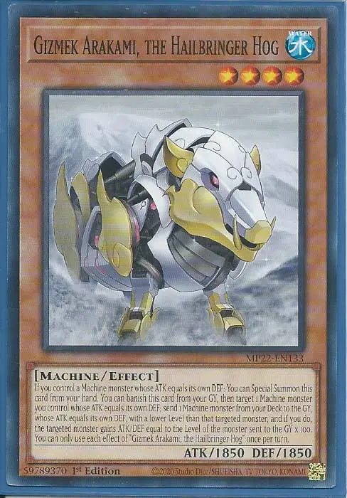 Yugioh - Gizmek Arakami, the Hailbringer Hog *Common* MP22-EN133 (NM/M)