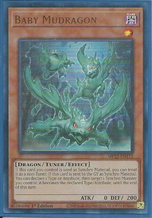 Yugioh - Baby Mudragon *Ultra Rare* MP22-EN172 (NM/M)