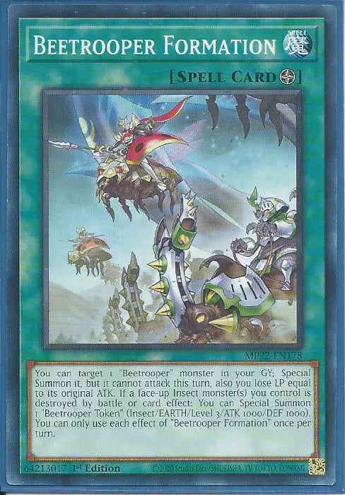 Yugioh - Beetrooper Formation *Common* MP22-EN178 (NM/M)