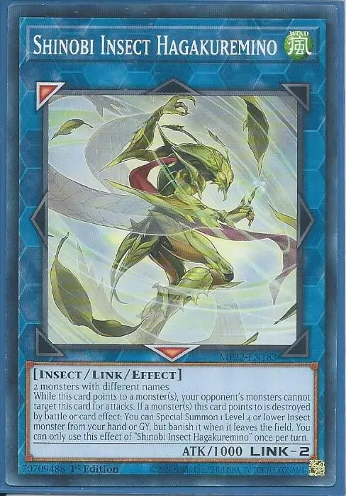 Yugioh - Shinobi Insect Hagakuremino *Common* MP22-EN183 (NM/M)