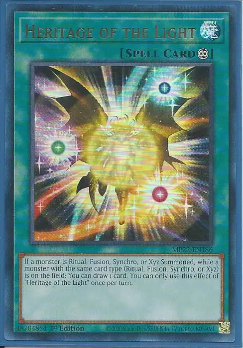 Yugioh - Heritage of the Light *Ultra Rare* MP22-EN186 (NM/M)