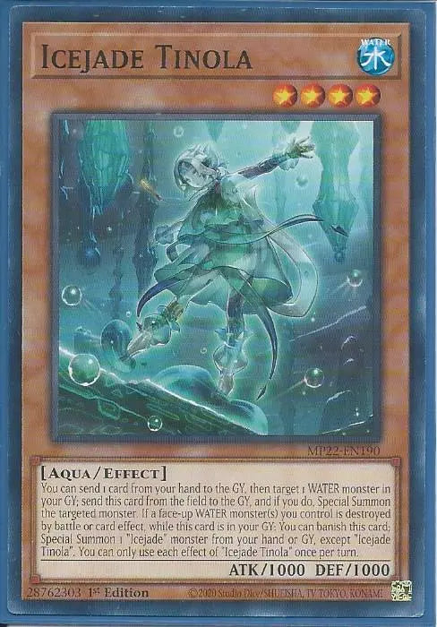 Yugioh - Icejade Tinola *Common* MP22-EN190 (NM/M)