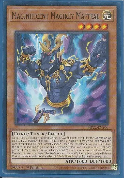 Yugioh - Magnificent Magikey Mafteal *Common* MP22-EN200 (NM/M)