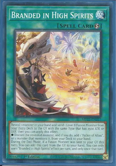 Yugioh - Branded in High Spirits *Common* MP22-EN217 (NM/M)