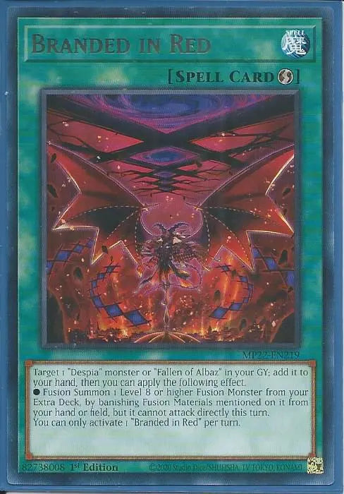 Yugioh - Branded in Red *Rare* MP22-EN219 (NM/M)