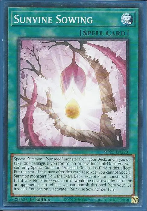 Yugioh - Sunvine Sowing *Common* MP22-EN223 (NM/M)