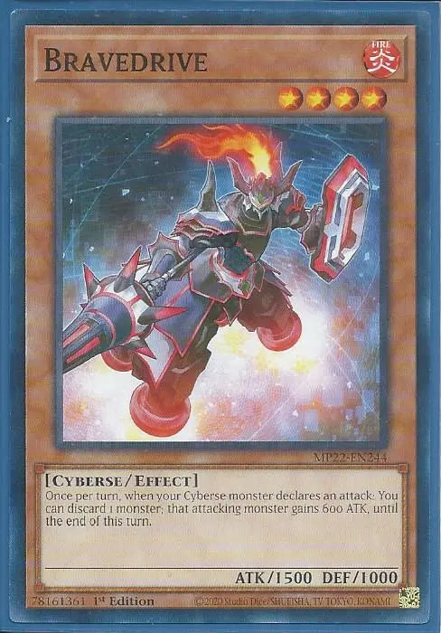 Yugioh - Bravedrive *Common* MP22-EN244 (NM/M)