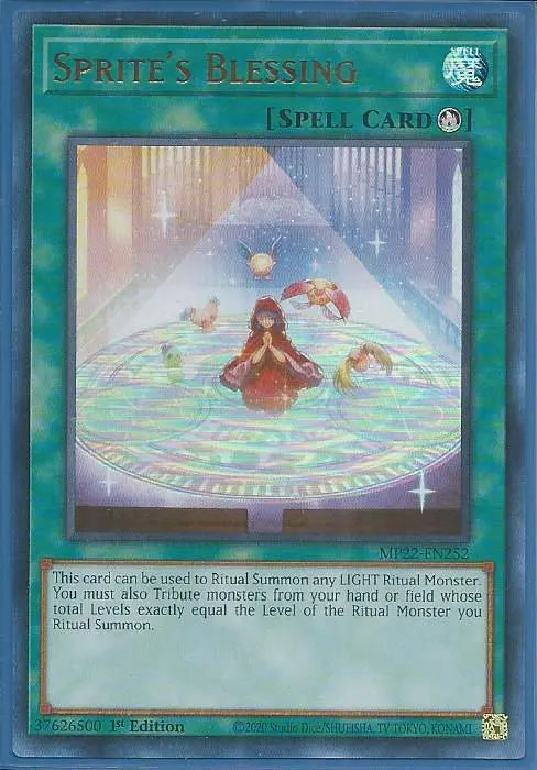 Yugioh - Sprite’s Blessing *Ultra Rare* MP22-EN252 (NM/M)