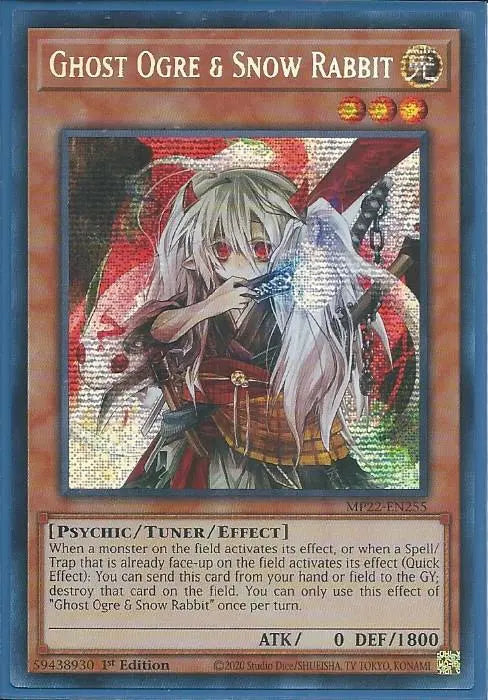 Yugioh - Ghost Ogre & Snow Rabbit *PScr* MP22-EN255 (NM/M)