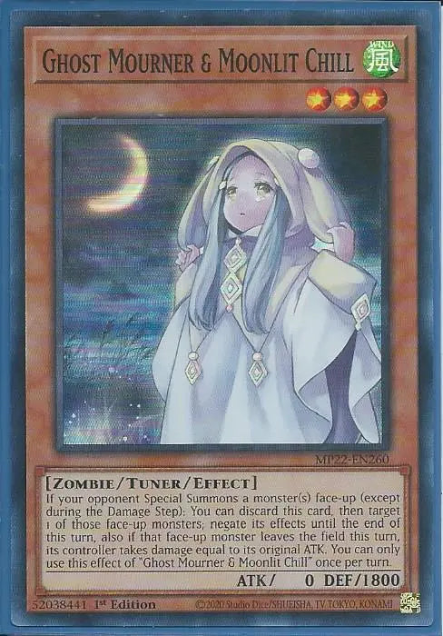 Yugioh - Ghost Mourner & Moonlit Chill *Super Rare* MP22-EN260 (NM/M)