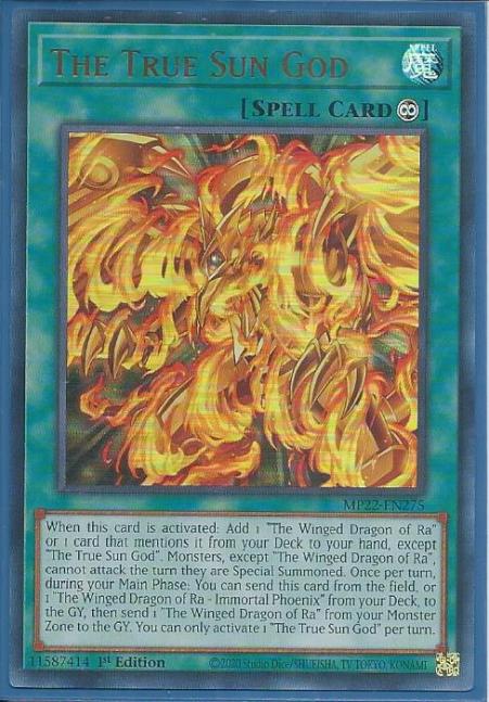 Yugioh - The True Sun God *Ultra Rare* MP22-EN275 (NM/M)