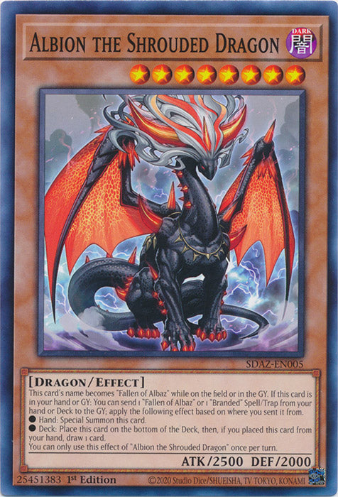 Yugioh - Albion the Shrouded Dragon *Common* SDAZ-EN005 (NM/M)