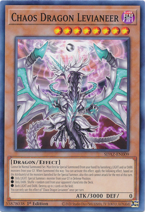 Yugioh - Chaos Dragon Levianeer *Common* SDAZ-EN009 (NM/M)