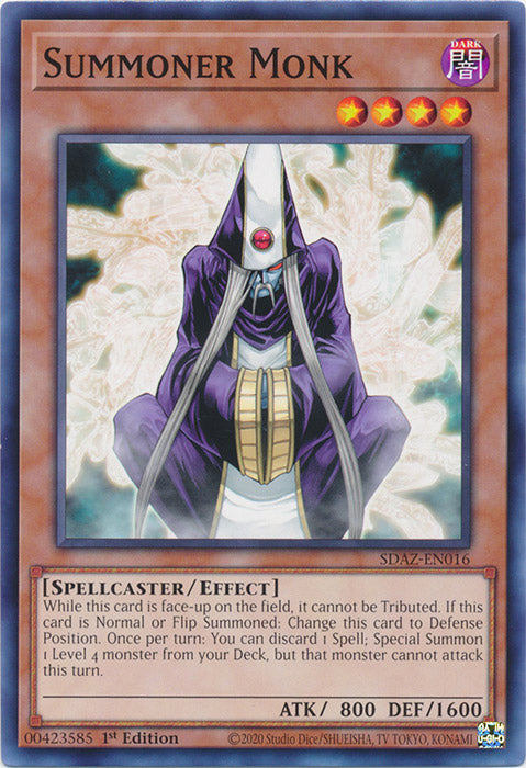 Yugioh - Summoner Monk *Common* SDAZ-EN016 (NM/M)