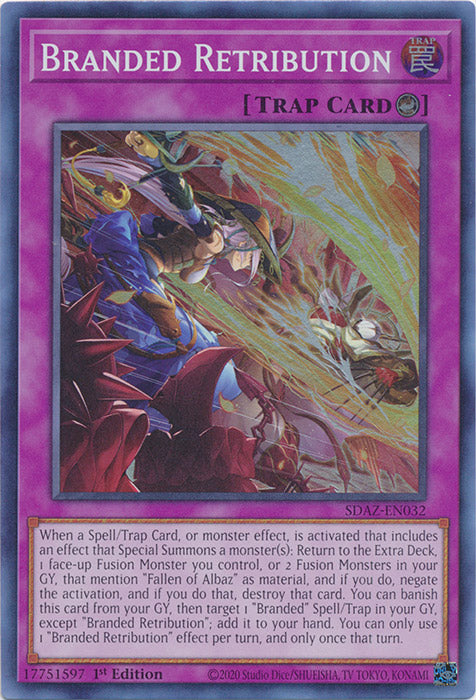 Yugioh - Branded Retribution *Super Rare* SDAZ-EN032 (NM/M)