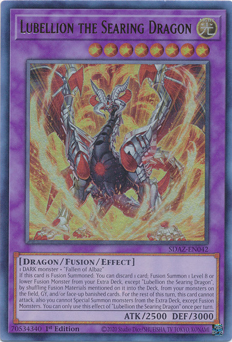 Yugioh - Lubellion the Searing Dragon *Ultra Rare* SDAZ-EN042 (NM/M)