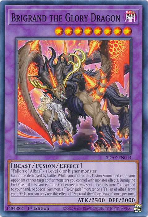 Yugioh - Brigrand the Glory Dragon *Common* SDAZ-EN044 (NM/M)