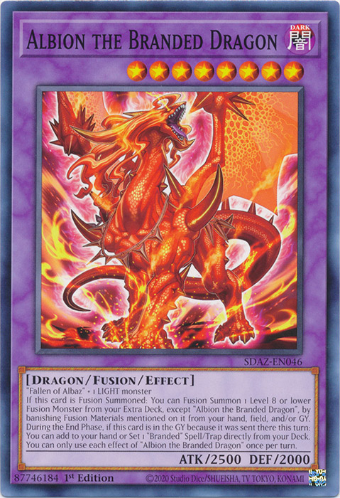 Yugioh - Albion the Branded Dragon *Common* SDAZ-EN046 (NM/M)