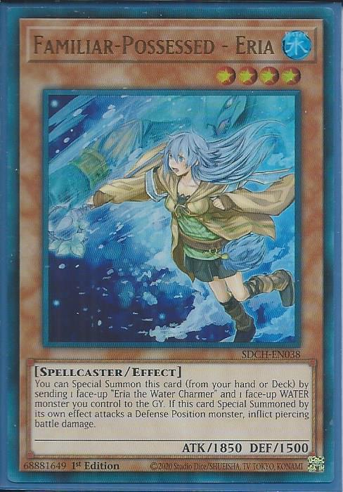 Yugioh - Familiar-Possessed - Eria [Alt Art] *Ultra Rare* SDCH-EN038 (NM/M)