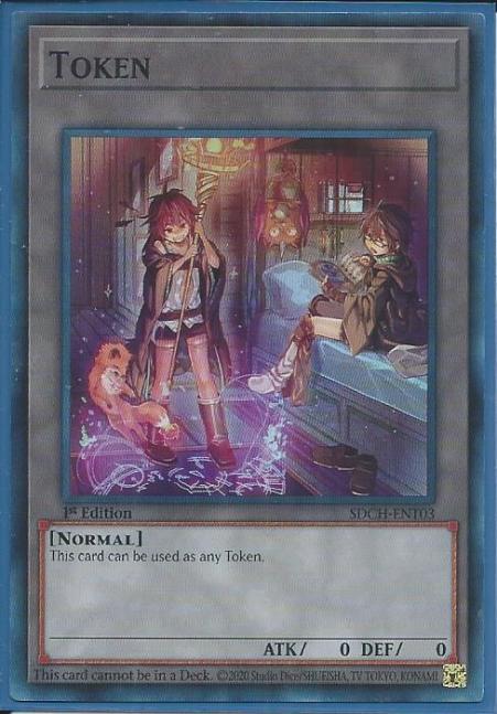 Yugioh - Hiita & Aussa Token *Super Rare* SDCH-ENT03 (NM)