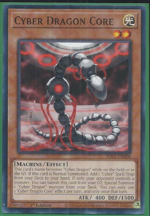 Yugioh - Cyber Dragon Core *Common* SDCS-EN008 (NM/M)