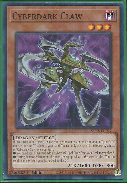 Yugioh - Cyberdark Claw *Common* SDCS-EN017 (NM/M)