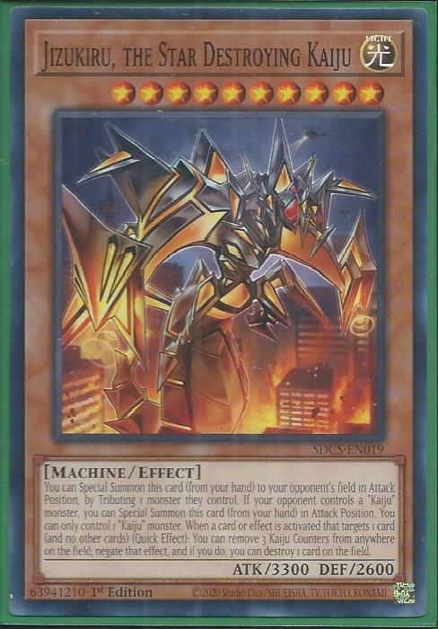 Yugioh - Jizukiru, the Star Destroying Kaiju *Common* SDCS-EN019 (NM/M)