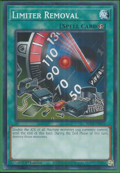 Yugioh - Limiter Removal *Common* SDCS-EN033 (NM/M)