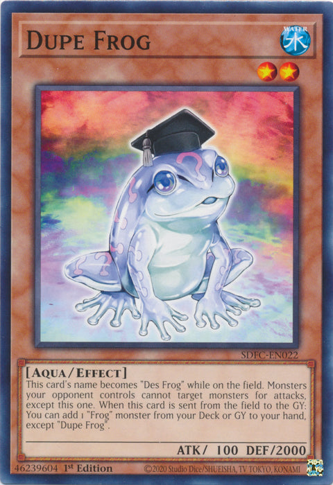 Yugioh - Dupe Frog *Common* SDFC-EN022 (NM)