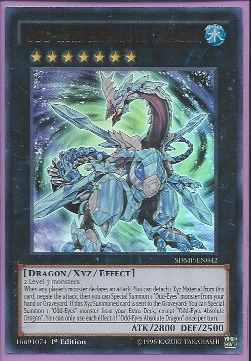 Yugioh - Odd-Eyes Absolute Dragon *Ultra Rare* SDMP-EN042 (NM)