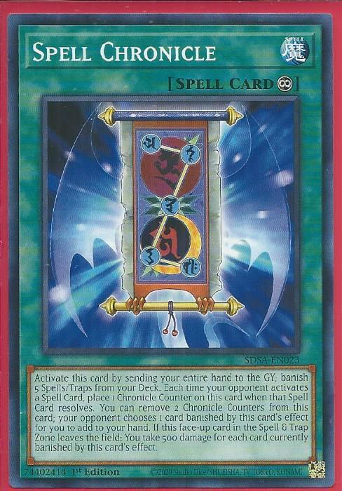 Yugioh - Spell Chronicle *Common* SDSA-EN023 (NM/M)