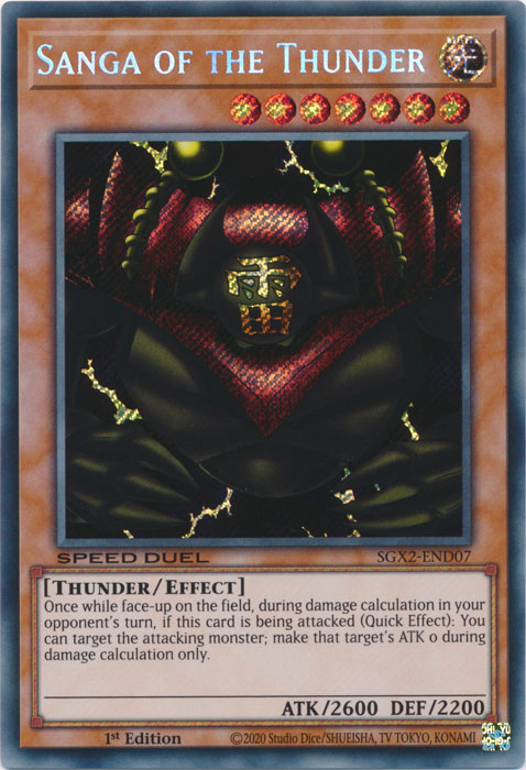 Yugioh - Sanga of the Thunder *Secret Rare* SGX2-END07 (NM)