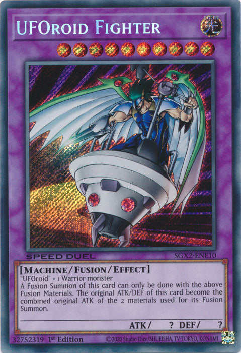 Yugioh - UFOroid Fighter *Secret Rare* SGX2-ENE10 (NM)