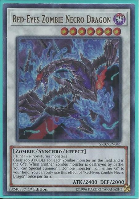 Yugioh - Red-Eyes Zombie Necro Dragon *Ultra Rare* SR07-EN041 (NM)