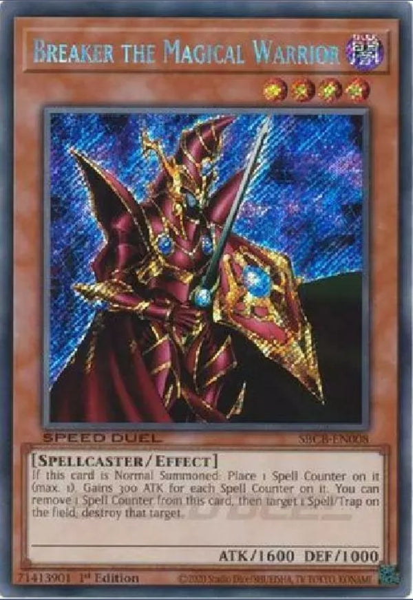 Yugioh - Breaker the Magical Warrior *Secret Rare* SBCB-EN008 (NM/M)