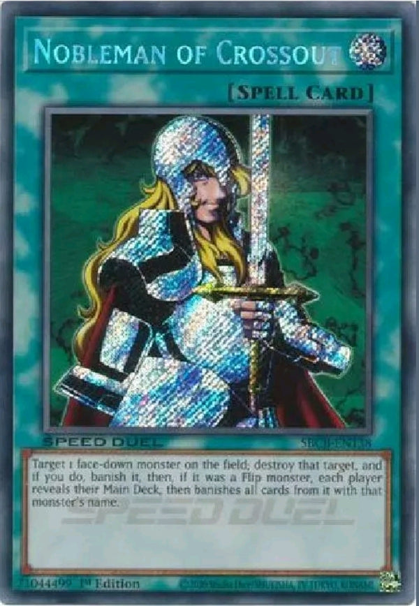 Yugioh - Nobleman of Crossout *Secret Rare* SBCB-EN138 (NM)