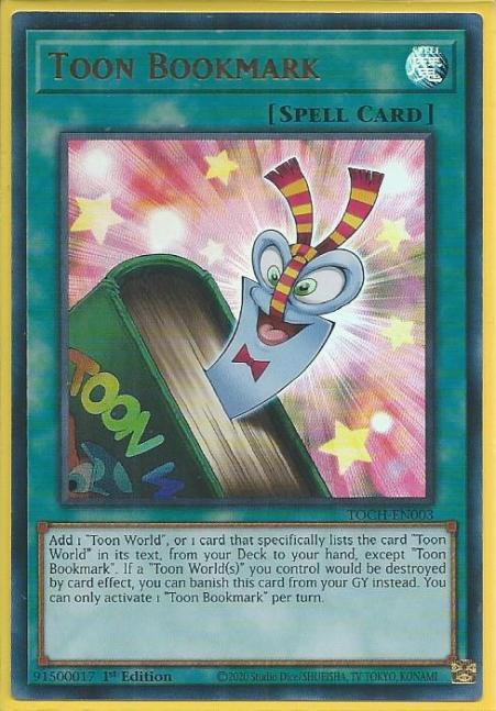 Yugioh - Toon Bookmark *Ultra Rare* TOCH-EN003 (NM/M)