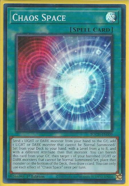 Yugioh - Chaos Space *Super Rare* TOCH-EN009 (NM)