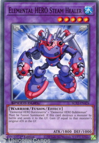 Yugioh - Elemental HERO Steam Healer *Common* SGX1-ENA24 (NM/M)