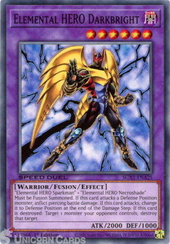 Yugioh - Elemental HERO Darkbright *Common* SGX1-ENA25 (NM/M)