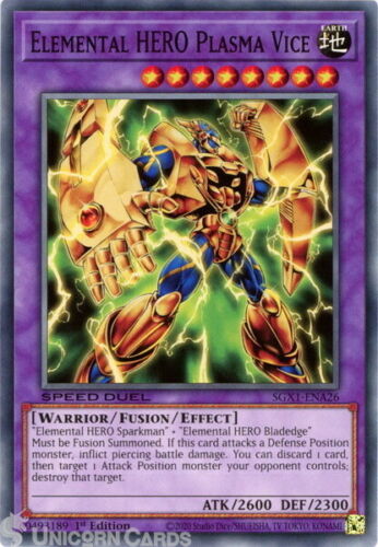 Yugioh - Elemental HERO Plasma Vice *Common* SGX1-ENA26 (NM/M)